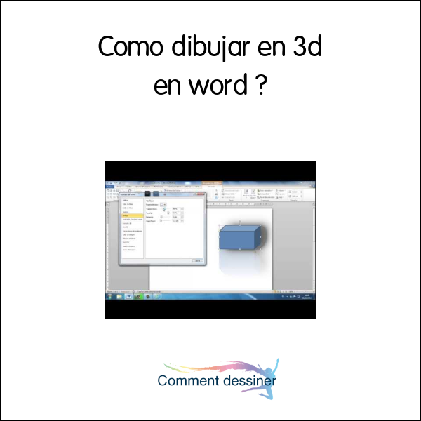 Como dibujar en 3d en word